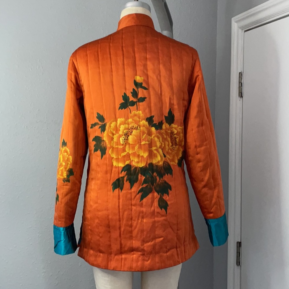 SOLD….Vintage Hand Painted Silk Japanese Jacket - Picture 7 of 12